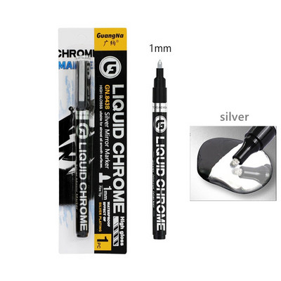 Haile spoguļa marķieris sudraba šķidrā pildspalvas mākslas šķidrais spogulis DIY sveķu krāsas spogulis hroma metālisks amatniecības pildspalvas riepas keramikas grafi