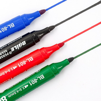 4 τεμάχια/Σετ Μόνιμη Πέννα Μαρκαδόρου Ελαιώδη Αδιάβροχη Μαύρη Πράσινη Κόκκινη Πέννα για Μαρκαδόρους Ελαστικών Signature Art Pens Stationery Supplies