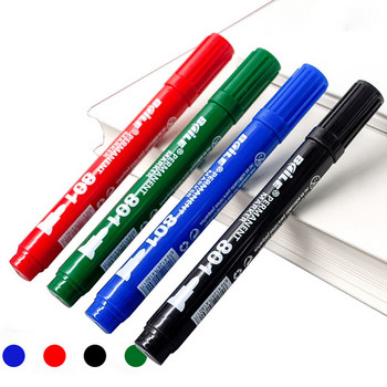 4 τεμάχια/Σετ Μόνιμη Πέννα Μαρκαδόρου Ελαιώδη Αδιάβροχη Μαύρη Πράσινη Κόκκινη Πέννα για Μαρκαδόρους Ελαστικών Signature Art Pens Stationery Supplies