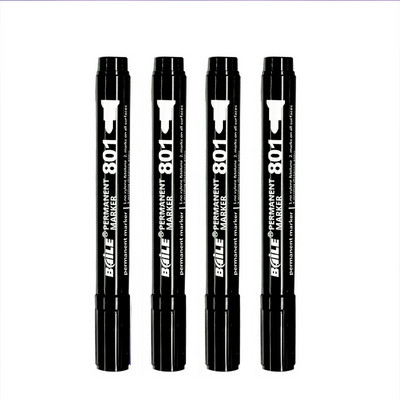4 db/szett Tartós festékjelölő toll olajos vízálló fekete zöld piros toll gumiabroncsjelölőkhöz Signature Art tollak írószer kellékek
