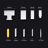 5 kom/lot 3 mm 5 mm 6,5 mm 8 mm 10 mm 30 mm Poliesterske olovke za bačve Cijev Tekuća kreda Markeri Bojarska olovka Zamjenjivi dodaci za olovke