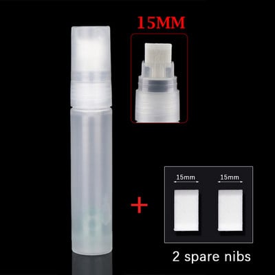 Пластмасова празна пръчка за писалка с 2 върхове Комплект 3/5/8/10/15/30 мм варели Тръба Графити химикалки Течна креда Маркери Аксесоари за писалка