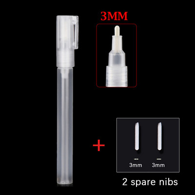 Пластмасова празна пръчка за писалка с 2 върхове Комплект 3/5/8/10/15/30 мм варели Тръба Графити химикалки Течна креда Маркери Аксесоари за писалка