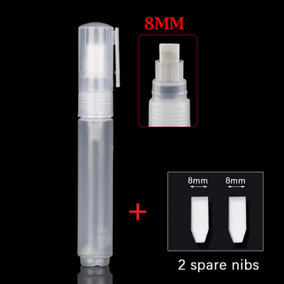 Пластмасова празна пръчка за писалка с 2 върхове Комплект 3/5/8/10/15/30 мм варели Тръба Графити химикалки Течна креда Маркери Аксесоари за писалка