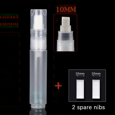 Пластмасова празна пръчка за писалка с 2 върхове Комплект 3/5/8/10/15/30 мм варели Тръба Графити химикалки Течна креда Маркери Аксесоари за писалка