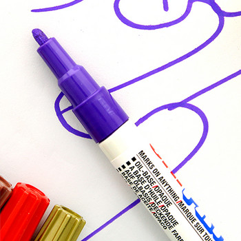 1 бр. UNI PX-21 перманентни маркери, цветни маслени водоустойчиви надписи за метал, стъклен плат, гуми, графити, боя, маркер