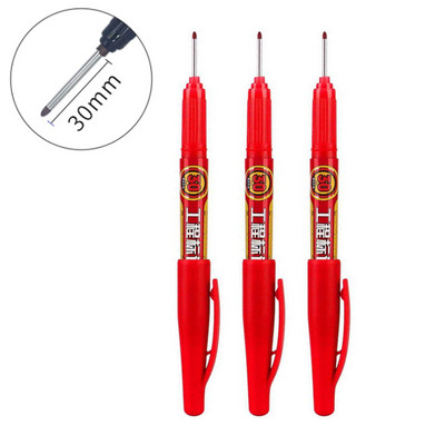 6/3 gab Garas uzgaļa galvas marķieris 30 mm pildspalvas flīzes Vannas istabai ūdensizturīgs pastāvīgs kokapstrādes dekors Daudzfunkcionāls dziļais caurums balts 20 mm