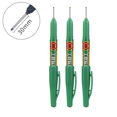 6/3 gab Garas uzgaļa galvas marķieris 30 mm pildspalvas flīzes Vannas istabai ūdensizturīgs pastāvīgs kokapstrādes dekors Daudzfunkcionāls dziļais caurums balts 20 mm