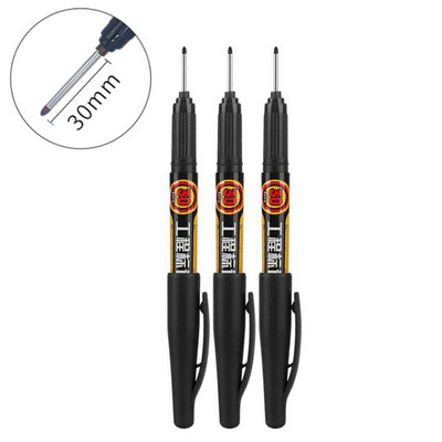 6/3 gab Garas uzgaļa galvas marķieris 30 mm pildspalvas flīzes Vannas istabai ūdensizturīgs pastāvīgs kokapstrādes dekors Daudzfunkcionāls dziļais caurums balts 20 mm