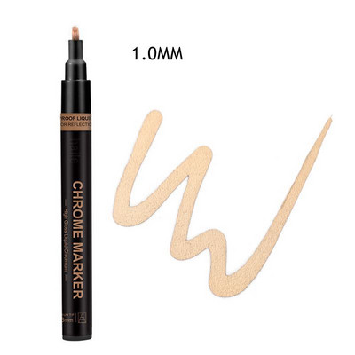 Haile Silver Mirror Marker Zlatna tekuća olovka Art Liquid Mirror DIY Resin Paint Mirror Kromirana metalik rukotvorina Dodaci za olovke