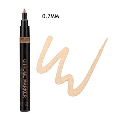 Haile Silver Mirror Marker Zlatna tekuća olovka Art Liquid Mirror DIY Resin Paint Mirror Kromirana metalik rukotvorina Dodaci za olovke