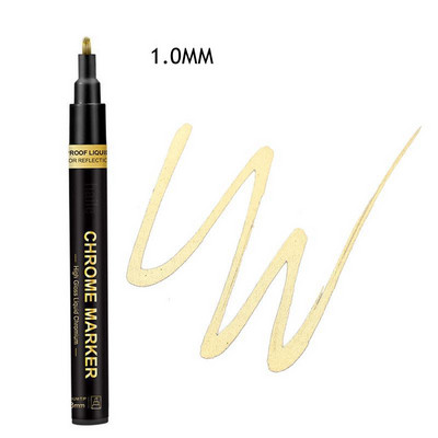 Haile Silver Mirror Marker Zlatna tekuća olovka Art Liquid Mirror DIY Resin Paint Mirror Kromirana metalik rukotvorina Dodaci za olovke