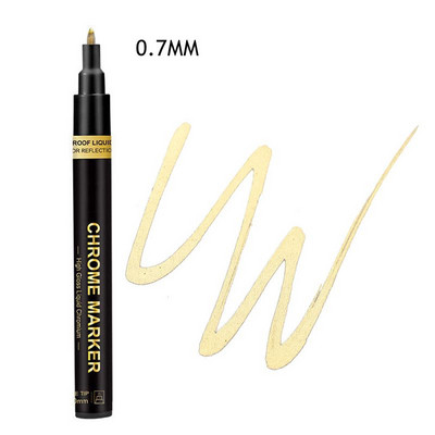 Haile Silver Mirror Marker Zlatna tekuća olovka Art Liquid Mirror DIY Resin Paint Mirror Kromirana metalik rukotvorina Dodaci za olovke