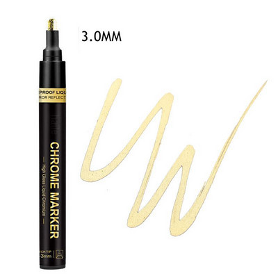 Haile Silver Mirror Marker Zlatna tekuća olovka Art Liquid Mirror DIY Resin Paint Mirror Kromirana metalik rukotvorina Dodaci za olovke