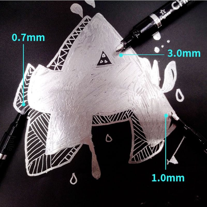 Haile Silver Mirror Marker Zlatna tekuća olovka Art Liquid Mirror DIY Resin Paint Mirror Kromirana metalik rukotvorina Dodaci za olovke