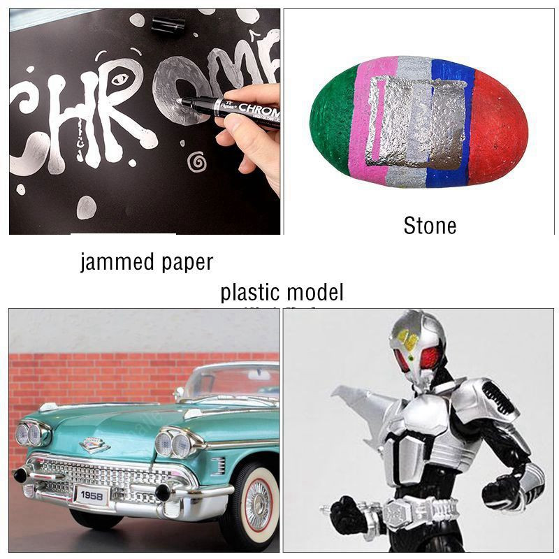 Haile Silver Mirror Marker Zlatna tekuća olovka Art Liquid Mirror DIY Resin Paint Mirror Kromirana metalik rukotvorina Dodaci za olovke