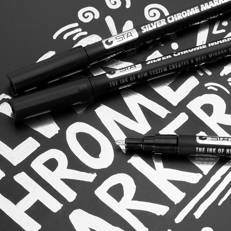 žymeklis, skystis atspindintis veidrodinis rašiklis, dervos dažai, veidrodis, chromas, metalas, „pasidaryk pats“ meno dirbiniai, rašiklių priedai Epoksidiniai pelėsių dažai