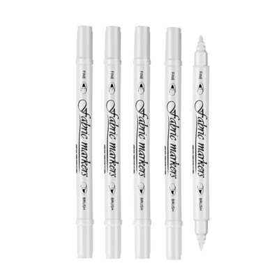 Baltas vandeniui atsparus nuolatinis audinys, tekstilės žymeklio rašiklio rinkinys, skirtas marškinėliai, batai, drabužiai, medis, akmuo, „pasidaryk pats“ menas, grafiti, piešimas, tapyba