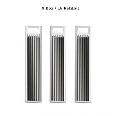 Tvirtas dailidės pieštukų rinkinys su 6 papildymo laidais, įmontuotu galandiklio žymėjimo įrankiu Medžio apdirbimo gilių skylių mechaniniai pieštukai