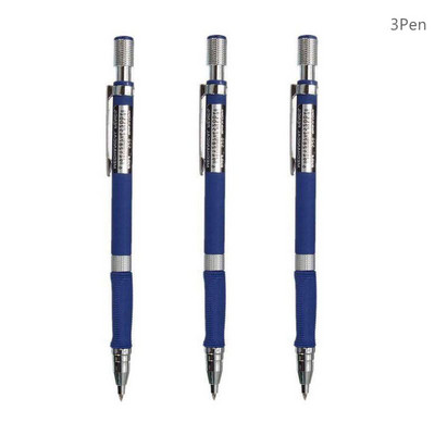 2,0 mm mehaaniline pliiatsikomplekt 2B automaatsed pliiatsid värvi/musta plii täidisega mustandite joonistamiseks, kirjutamiseks, meisterdamiseks, joonistamiseks