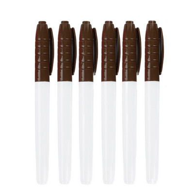 Haile 6 τμχ Έγχρωμο Σβήσιμο Στυλό Λευκού Πίνακα Εξαιρετικά λεπτή μύτη 0,5 χιλιοστά Στυλό στεγνό σβήσιμο γραφείου Εξεταστική εξέταση Τέχνης Μαρκαδόρος