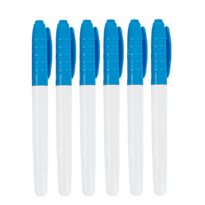 Haile 6 τμχ Έγχρωμο Σβήσιμο Στυλό Λευκού Πίνακα Εξαιρετικά λεπτή μύτη 0,5 χιλιοστά Στυλό στεγνό σβήσιμο γραφείου Εξεταστική εξέταση Τέχνης Μαρκαδόρος