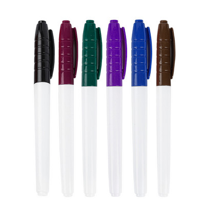 Haile 6 τμχ Έγχρωμο Σβήσιμο Στυλό Λευκού Πίνακα Εξαιρετικά λεπτή μύτη 0,5 χιλιοστά Στυλό στεγνό σβήσιμο γραφείου Εξεταστική εξέταση Τέχνης Μαρκαδόρος