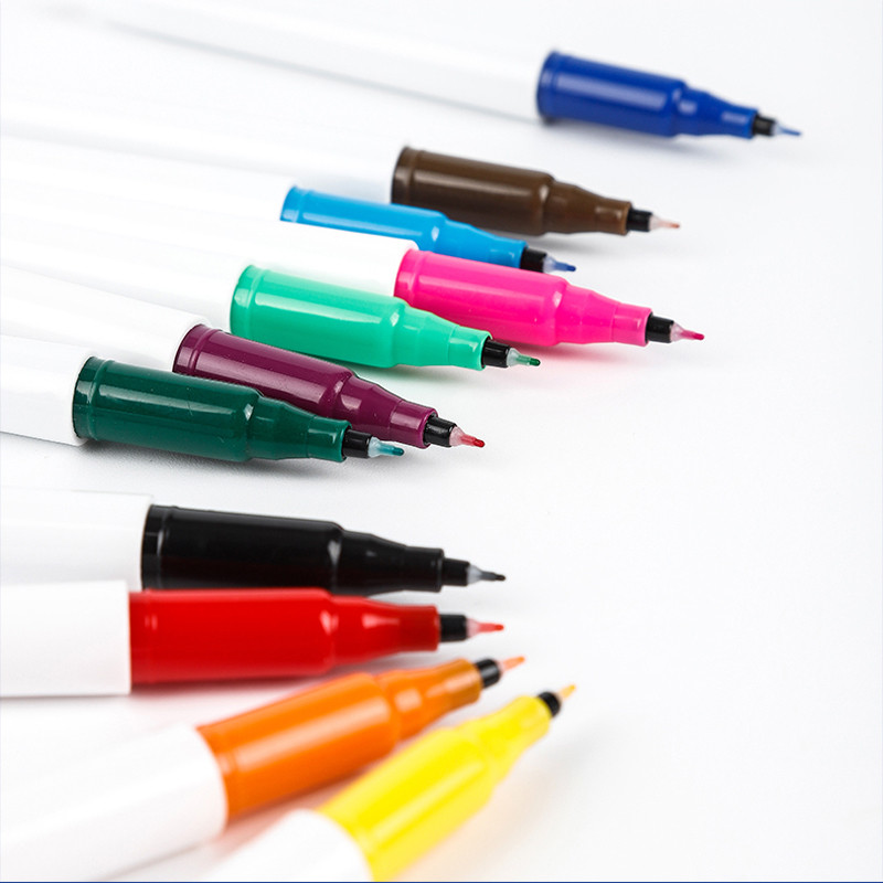 Haile 6 τμχ Έγχρωμο Σβήσιμο Στυλό Λευκού Πίνακα Εξαιρετικά λεπτή μύτη 0,5 χιλιοστά Στυλό στεγνό σβήσιμο γραφείου Εξεταστική εξέταση Τέχνης Μαρκαδόρος