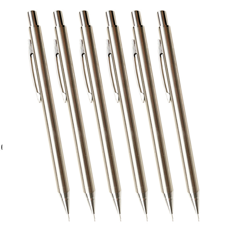 Set de creioane mecanice din metal 0,3 0,5 0,7 0,9 1,3 2,0 mm rezerve de plumb Artă Schiță automată Creioane pentru schițe Rechizite școlare de birou