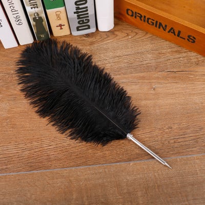 Knjiga gostiju od nojevog pera Pero za svatove Prekrasan dar Olovka s potpisom Olovka od perja Olovka od perja Kemijska olovka