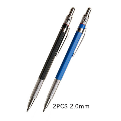 2,0 mm set mehaničkih olovaka u crnoj boji / punjenje za olovku u boji 2B automatska olovka za učenike Umjetnička skica Slikanje Pisanje Kawaiii pribor