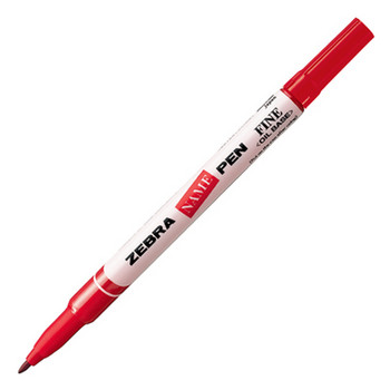 3 ΤΕΜ JAPAN ZEBRA Oily Marking Pen Small Single Head MO-12A1-SNZ Label Signature Pen