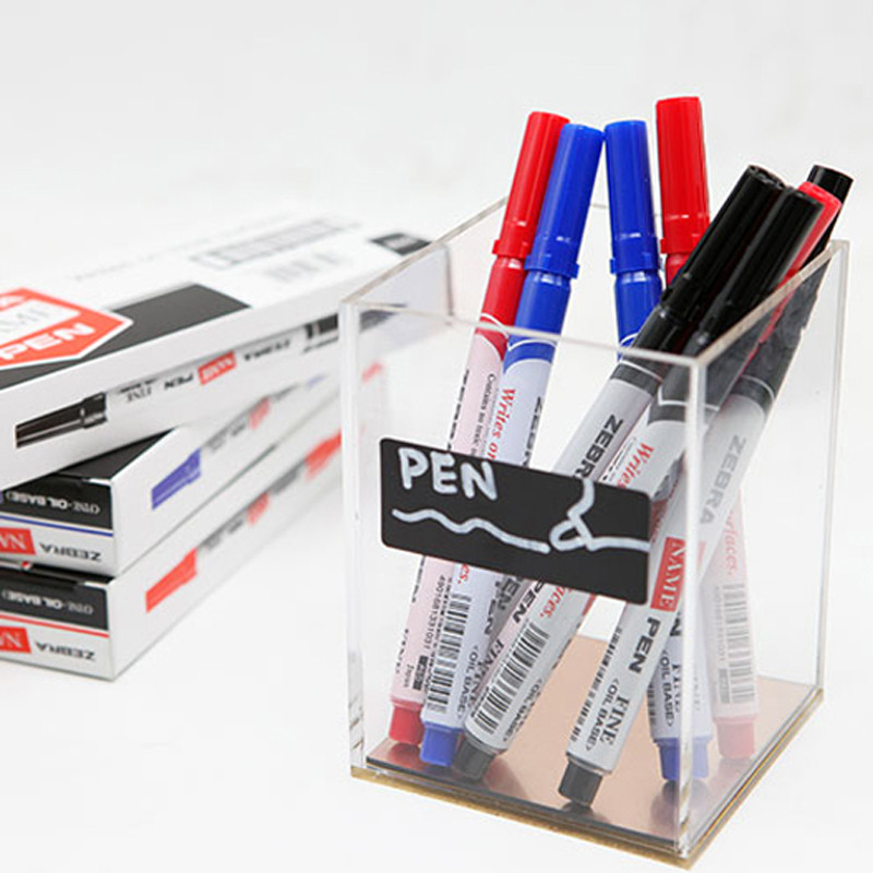 3 KOM JAPANSKA ZEBRA Olovka s masnim označavanjem, mala jednoglava MO-12A1-SNZ olovka za potpis naljepnica