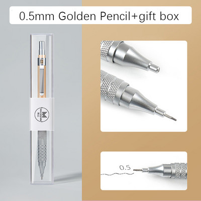 Metalna automatska olovka niske gravitacije 0,3/0,5/0,7/2,0 mm Profesionalna mehanička olovka za crtanje i pisanje Uredski školski pribor