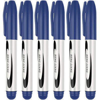 3/6 kom/set trajnih markera crne/crvene/plave uljane tinte Fine Point radi na plastici, drvu, kamenu, metalu i staklu za crtanje, označavanje