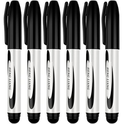 3/6 kom/set trajnih markera crne/crvene/plave uljane tinte Fine Point radi na plastici, drvu, kamenu, metalu i staklu za crtanje, označavanje