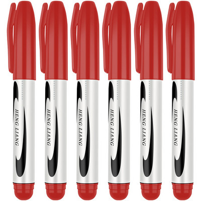 3/6 kom/set trajnih markera crne/crvene/plave uljane tinte Fine Point radi na plastici, drvu, kamenu, metalu i staklu za crtanje, označavanje