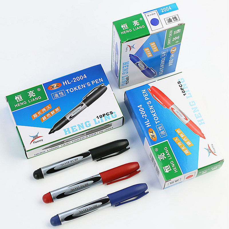 3/6 kom/set trajnih markera crne/crvene/plave uljane tinte Fine Point radi na plastici, drvu, kamenu, metalu i staklu za crtanje, označavanje