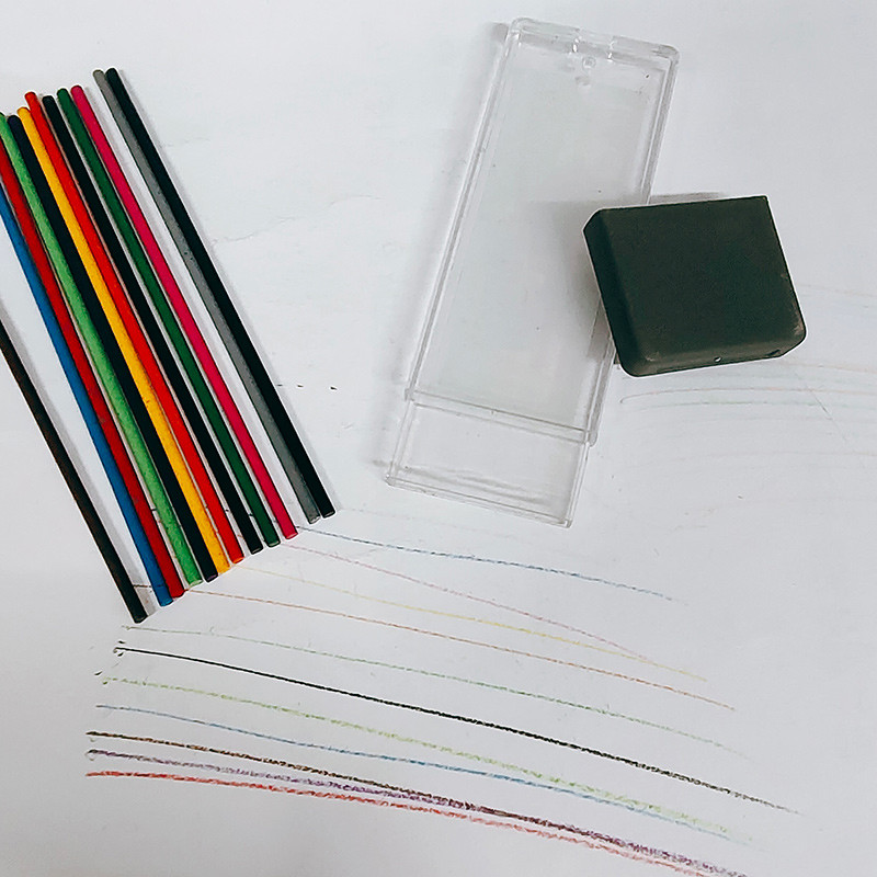 Mehanička olovka 2,0 mm, puna metalna automatska, 2 mm olovka u boji, školska crna olovka, punjenje od 12 boja za slikarstvo, inženjersko crtanje