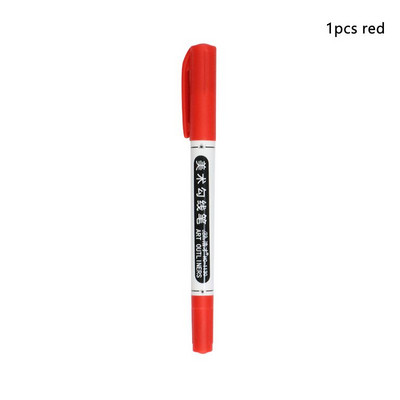 Dvostruki vrh, vodootporan, trajni dvostruki vrh, 0,5/1,0 mm Fine i ultra-fine šiljke, crno-plavo-crvene umjetničke olovke Uredski pribor