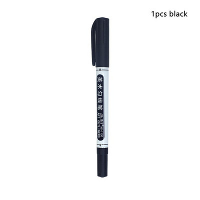 Dvostruki vrh, vodootporan, trajni dvostruki vrh, 0,5/1,0 mm Fine i ultra-fine šiljke, crno-plavo-crvene umjetničke olovke Uredski pribor