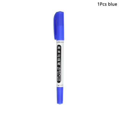 Dvostruki vrh, vodootporan, trajni dvostruki vrh, 0,5/1,0 mm Fine i ultra-fine šiljke, crno-plavo-crvene umjetničke olovke Uredski pribor