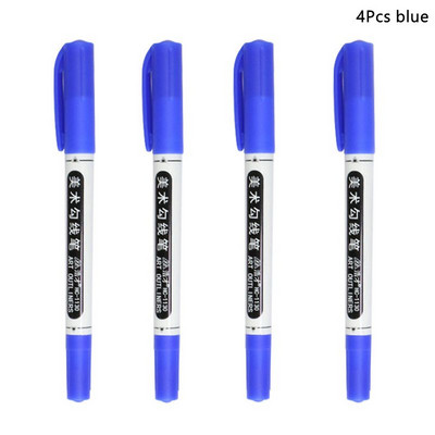 Dvostruki vrh, vodootporan, trajni dvostruki vrh, 0,5/1,0 mm Fine i ultra-fine šiljke, crno-plavo-crvene umjetničke olovke Uredski pribor