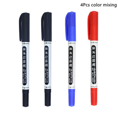 Dvostruki vrh, vodootporan, trajni dvostruki vrh, 0,5/1,0 mm Fine i ultra-fine šiljke, crno-plavo-crvene umjetničke olovke Uredski pribor