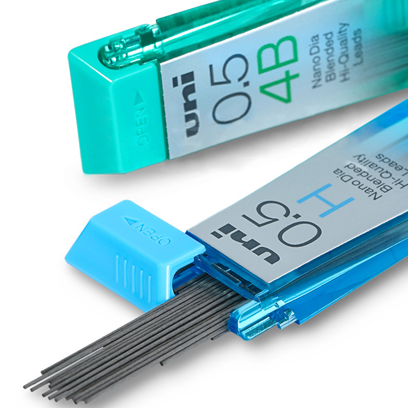 UNI 202ND Олово за молив 0,3/0,5/0,7/0,9 mm Нано екстра твърд механичен пълнител за молив Kuru Toga Smooth Writing HB/2H/2B Канцеларски материали