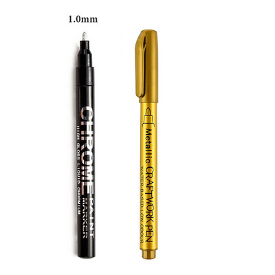 Tekući zrcalni marker Srebrni markeri Olovka DIY Reflektirajuće obojene olovke Zrcalni markeri Završna obrada Metalna umjetnička olovka za rukotvorine