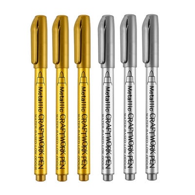 Tekući zrcalni marker Srebrni markeri Olovka DIY Reflektirajuće obojene olovke Zrcalni markeri Završna obrada Metalna umjetnička olovka za rukotvorine
