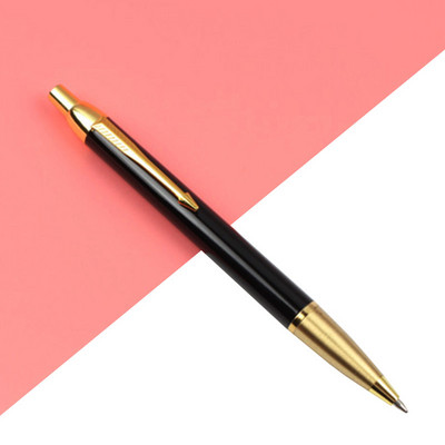 1 DB Baikingift 4colors Csúcskategóriás divat Fém golyóstoll nyomó golyóstoll 0,7 mm fekete kék diák kellékek üzleti toll ajándék