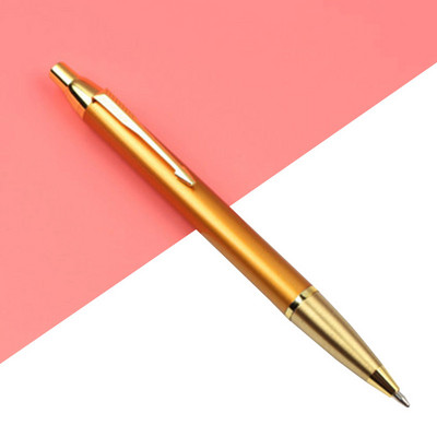 1 DB Baikingift 4colors Csúcskategóriás divat Fém golyóstoll nyomó golyóstoll 0,7 mm fekete kék diák kellékek üzleti toll ajándék