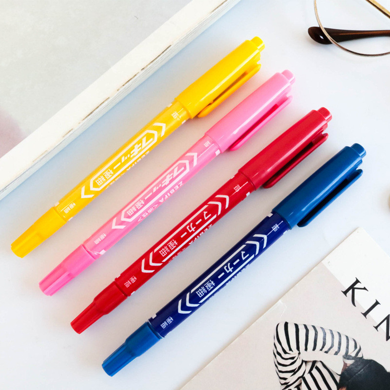 12 boja markera s dvostrukom glavom Uljni trajni marker vodootporan brzo sušeći umjetnički slikarski pribor Dobavljači školskih ureda